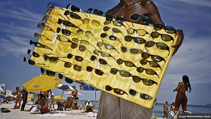 Gafas oscuras para proteger los ojos