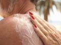 Aplicación de un bronceador