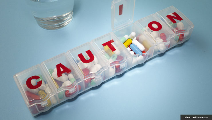 pills and water