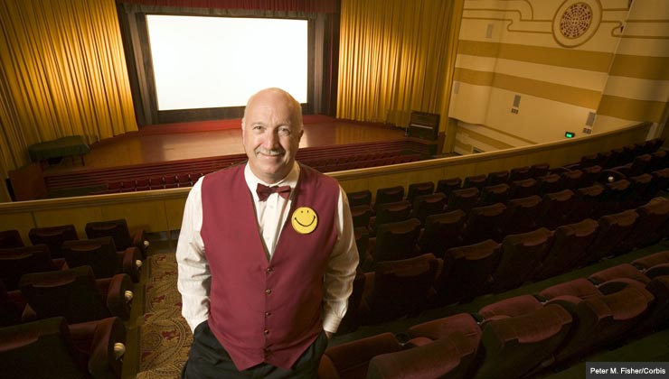 an usher in a theater