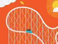 illustration of a roller coaster on a sunny day