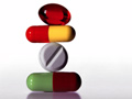 A stack of pills