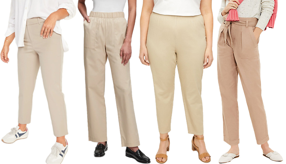 Buy Bottom wear Women/Women Trouser Pants/Women Pants for Kurtis/Cotton  Pants for Women Casual / (Off-White & Black) Combo Pant at Amazon.in