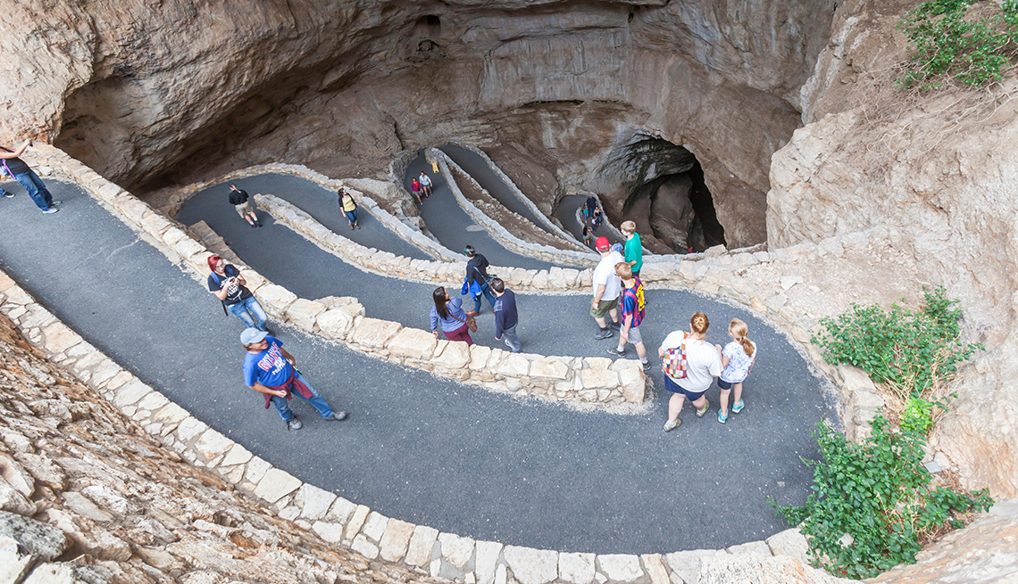 The road to Hell in the Carlsbad Caverns National Park, New Mexico