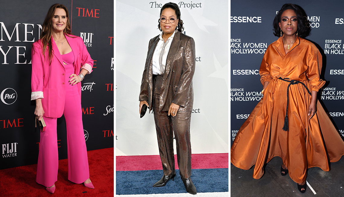 from left to right brooke shields then oprah winfrey then sheryl lee ralph