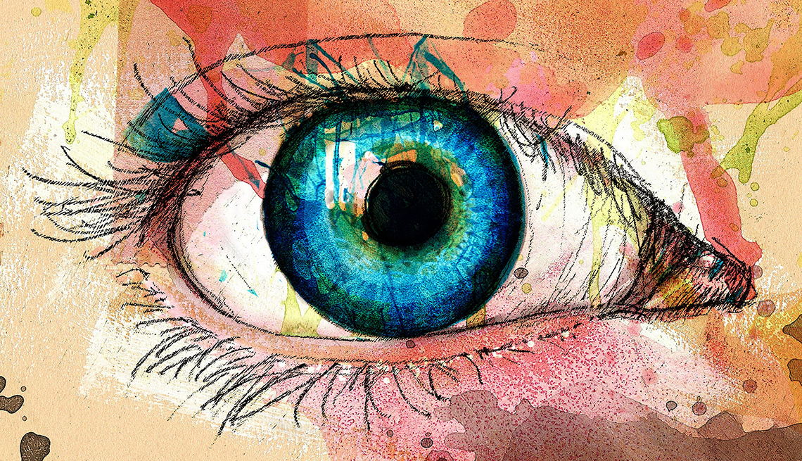 blue eye done in a watercolor style blue eye done in a watercolor style