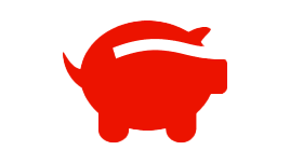 WHY INSTALL AARP PERKS™ red piggy bank icon