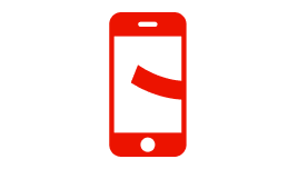icon illustration of a mobile phone