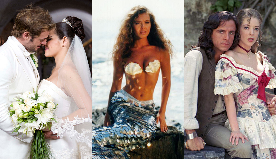 William Levi y Maité Perroni, Thalía, Eduardo Palomo y Edith González en varias escenas de telenovelas