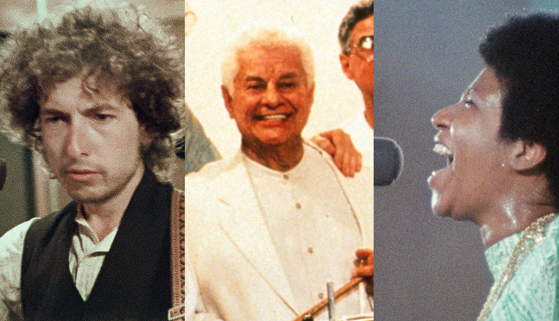 Bob Dylan en Rolling Thunder Revue: Una historia de Bob Dylan por Martin Scorsese, Tito Puente en Calle 54  y Aretha Franklin en Amazing Grace.
