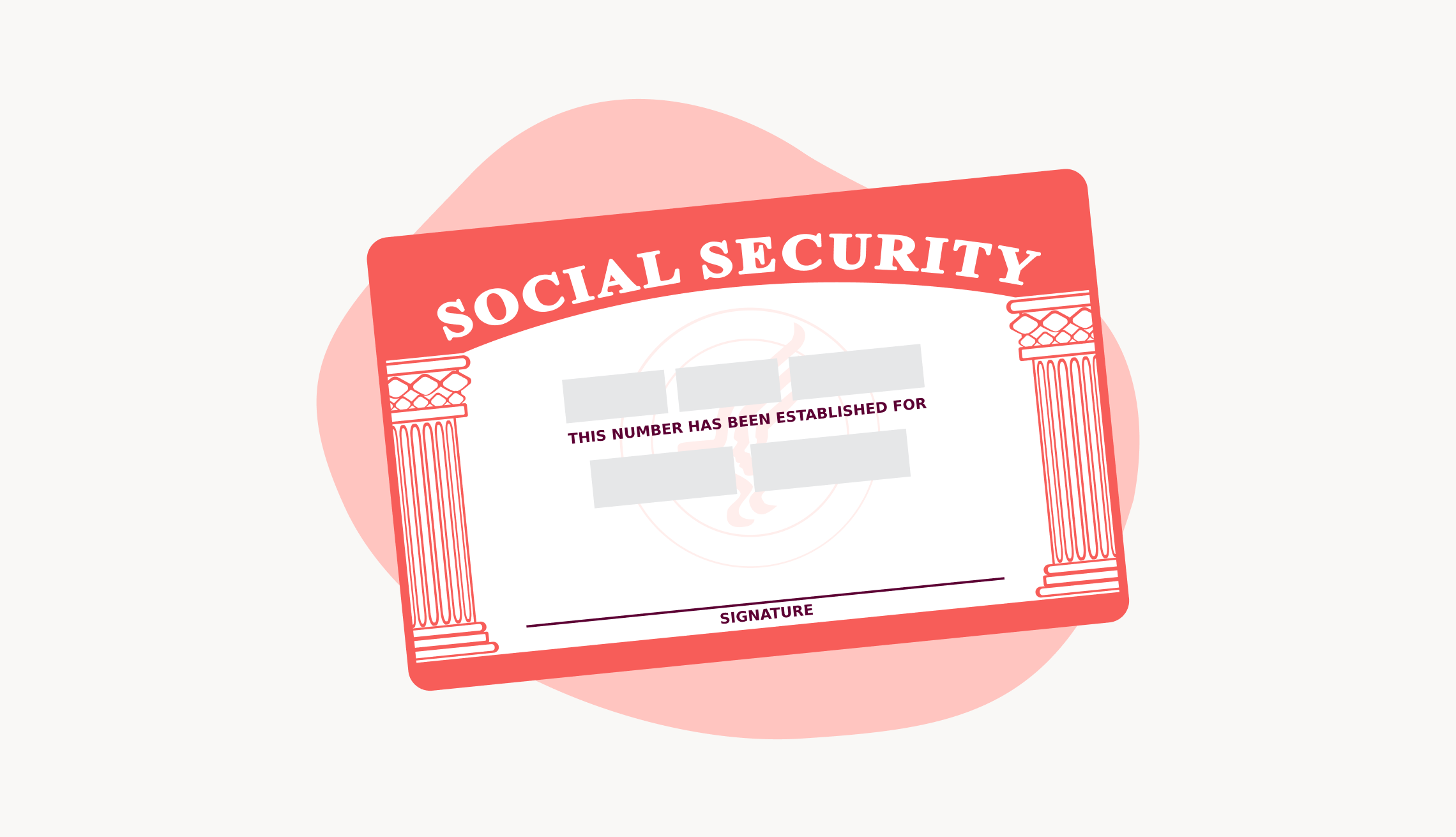 Una tarjeta del Seguro Social Ilustración de una tarjeta del Seguro Social