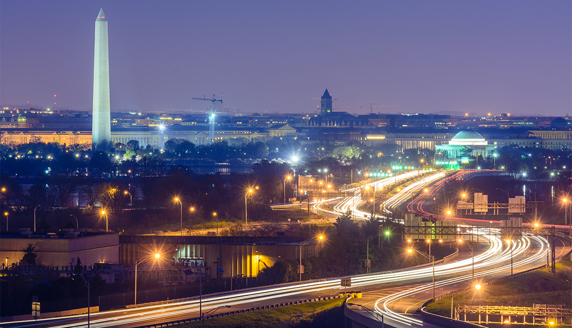 Panorámica de la ciudad de Washington DC