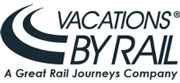 Vacation By Rail Logo